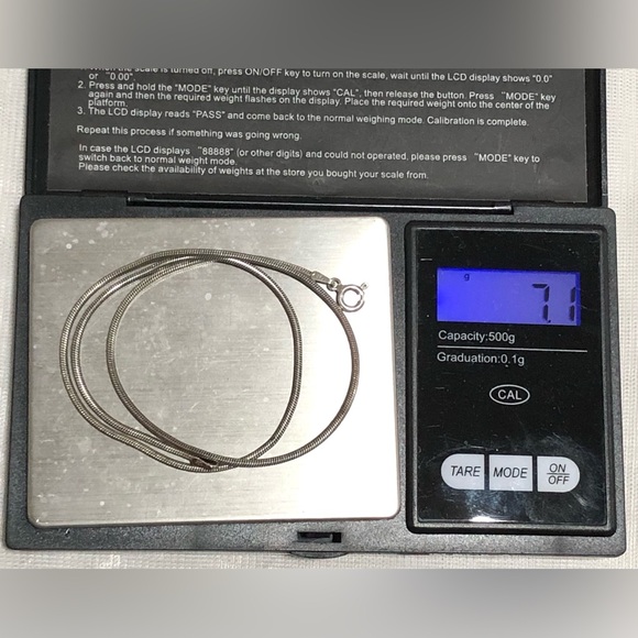 925 Italy Silver Chain Necklace - Picture 6 of 8